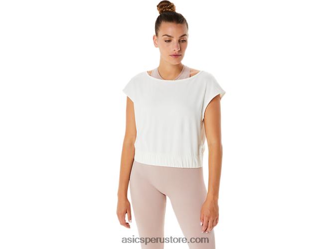 RPVB2143 crema Asics camiseta de manga corta nagino flex mujer