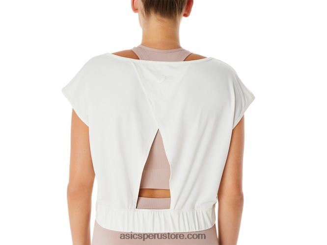 RPVB2143 crema Asics camiseta de manga corta nagino flex mujer