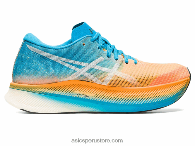 naranja pop/azul isla