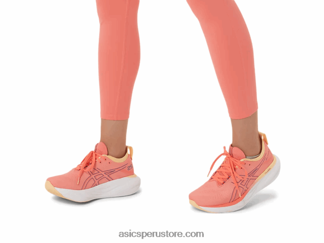 RPVB2149 papaya/púrpura polvoriento Asics gel-nimbus 25