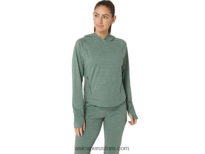 RPVB2153 tinte espacial de hiedra Asics sudadera con capucha tech po 20 para mujer