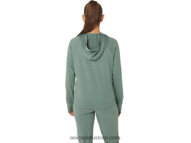RPVB2153 tinte espacial de hiedra Asics sudadera con capucha tech po 20 para mujer