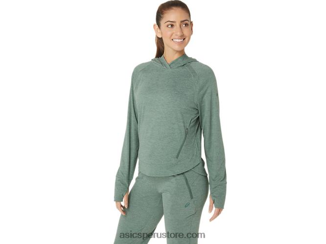 RPVB2153 tinte espacial de hiedra Asics sudadera con capucha tech po 20 para mujer