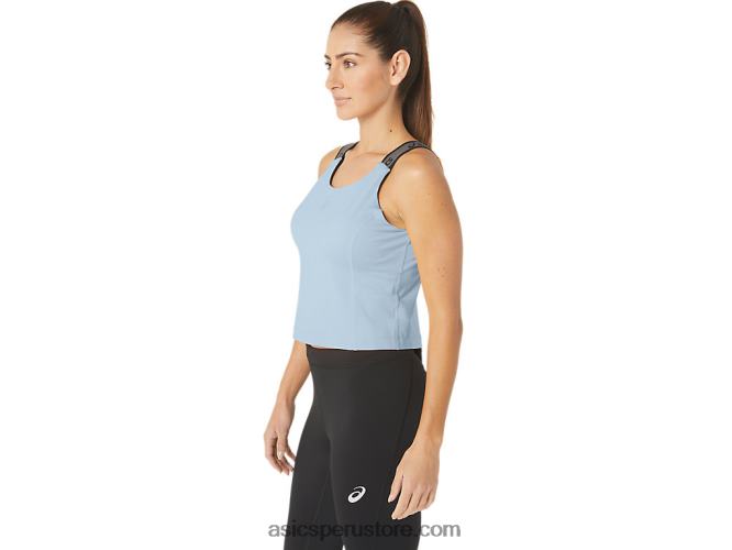 RPVB2158 cielo Asics camiseta sin mangas corta fit sana para mujer