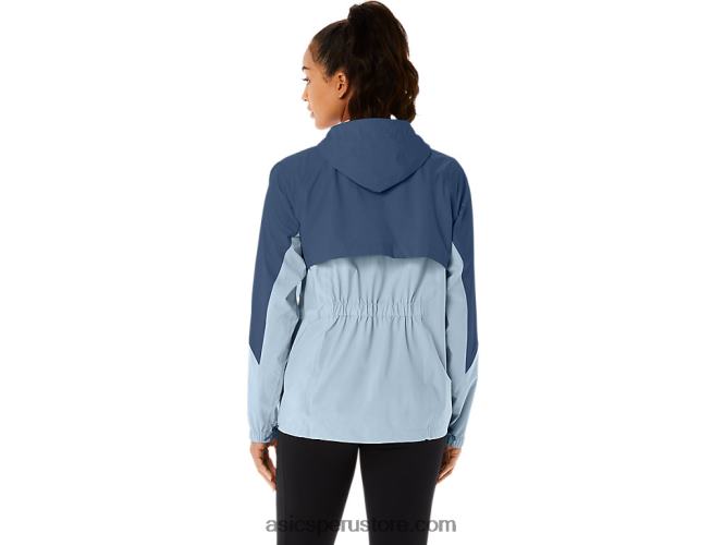 RPVB2175 cielo/gran tiburon Asics chaqueta impermeable mujer