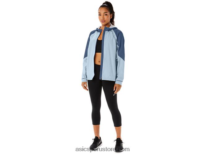 RPVB2175 cielo/gran tiburon Asics chaqueta impermeable mujer