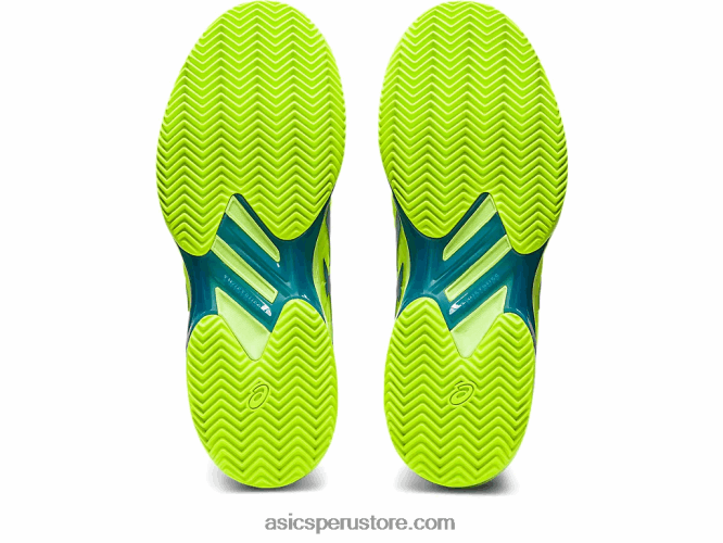 RPVB2179 verde peligro/azul renacido Asics solución velocidad ff 2 arcilla