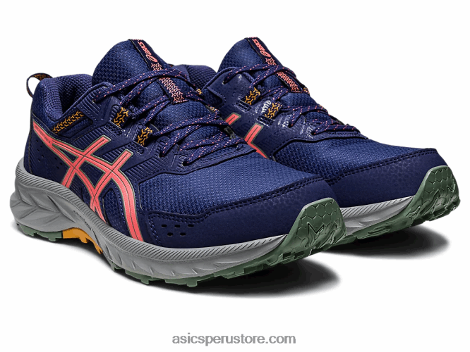 RPVB2205 azul índigo/papaya Asics gel-venture 9 de ancho