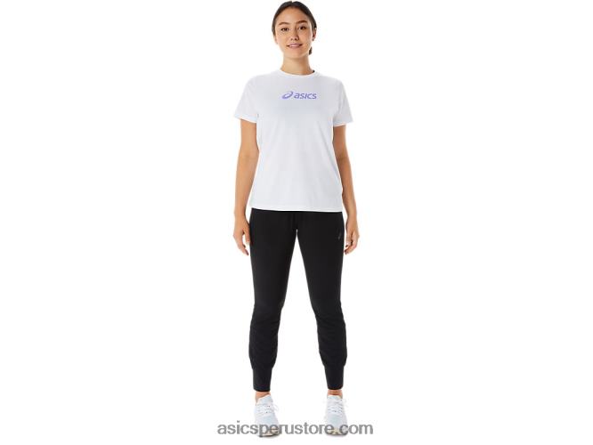 RPVB2217 rendimiento negro Asics pantalón de entrenamiento de tejido elástico básico para mujer