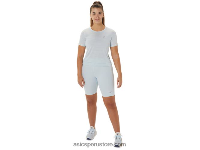 RPVB2245 cielo/crema Asics top corto de carrera para mujer