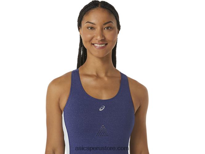 RPVB2246 azul índigo jaspeado/cielo Asics mono nagino run mujer