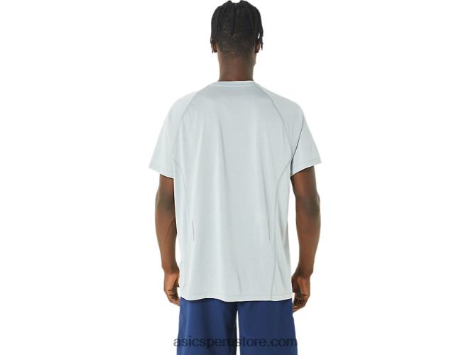 RPVB226 brezo gris claro Asics camiseta de manga corta de lyte confeccionada para hombre