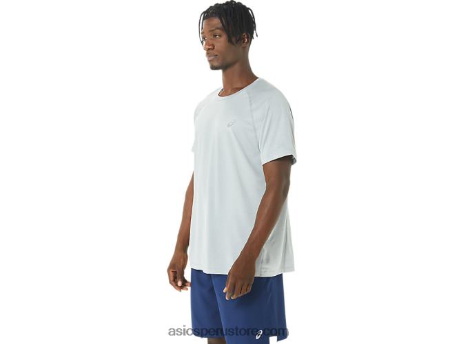 RPVB226 brezo gris claro Asics camiseta de manga corta de lyte confeccionada para hombre