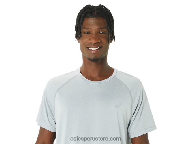 RPVB226 brezo gris claro Asics camiseta de manga corta de lyte confeccionada para hombre