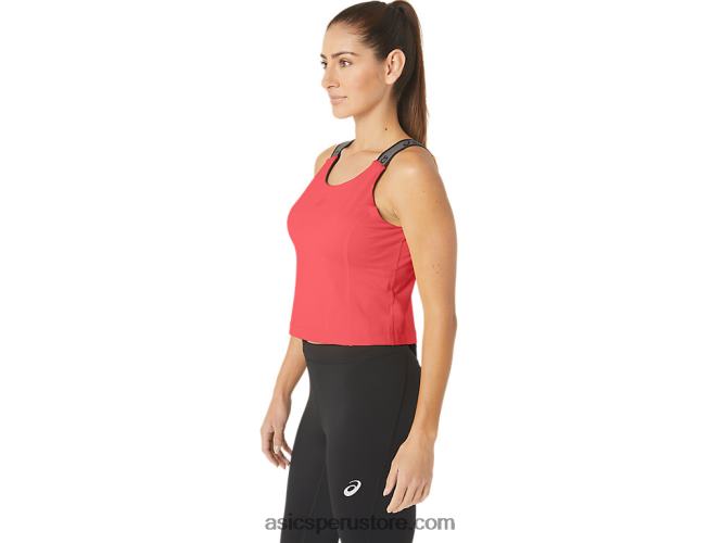 RPVB2279 coral ardiente Asics camiseta sin mangas corta fit sana para mujer