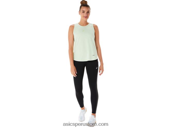 RPVB2284 susurro verde Asics top sin mangas actibreeze mujer