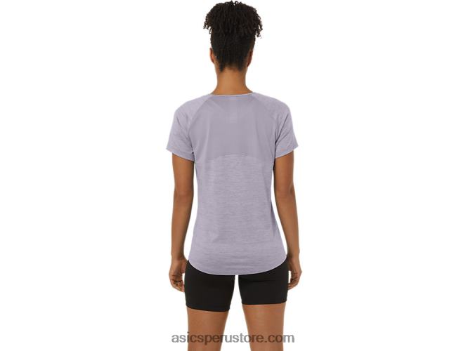RPVB2285 violeta anochecer Asics top c110 de manga corta pr lyte para mujer