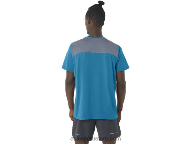 RPVB229 isla azul Asics manga corta hombre pr lyte