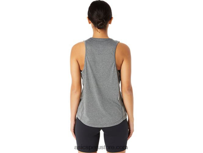 RPVB2294 brezo gris oscuro Asics camiseta sin mangas de lyte lista para usar para mujer