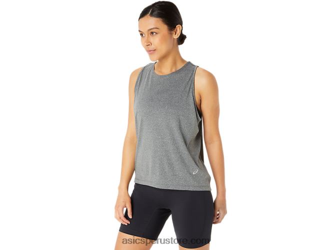 RPVB2294 brezo gris oscuro Asics camiseta sin mangas de lyte lista para usar para mujer