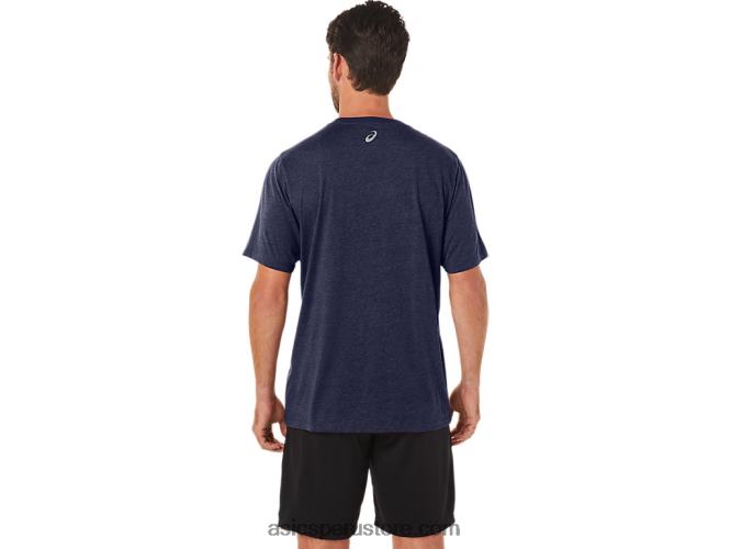 RPVB23 brezo chaquetón Asics playera de manga corta a rayas