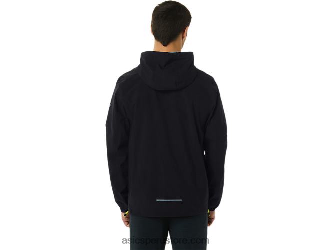 RPVB231 rendimiento negro/ralladura de lima Asics chaqueta impermeable hombre
