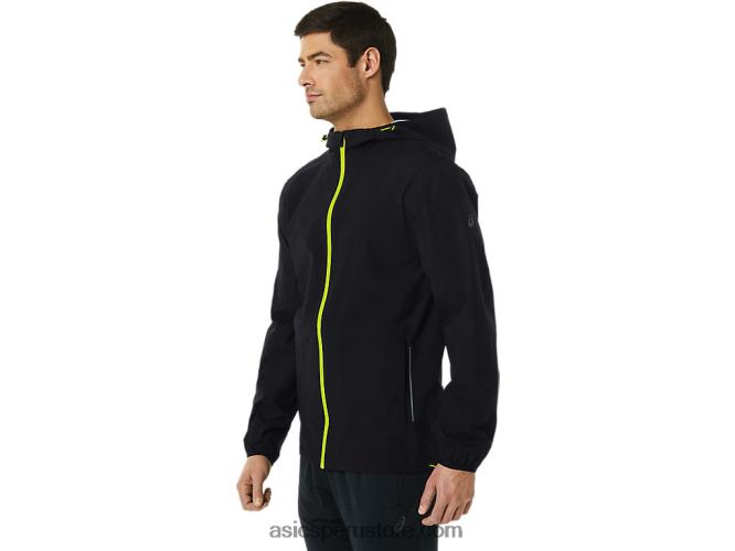 RPVB231 rendimiento negro/ralladura de lima Asics chaqueta impermeable hombre