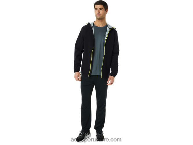 RPVB231 rendimiento negro/ralladura de lima Asics chaqueta impermeable hombre