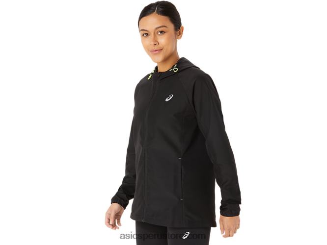 RPVB2310 rendimiento negro Asics chamarra plegable pr lyte para mujer