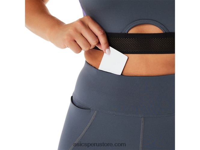 RPVB2311 transportador gris Asics mallas de entrenamiento con panel de malla para mujer