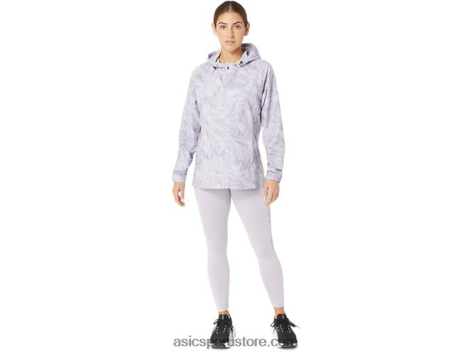 RPVB2318 gota de sumi violeta anochecer Asics chamarra plegable pr lyte para mujer