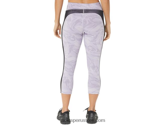 RPVB2322 gota de sumi violeta anochecer Asics kate bolsillo capri mujer