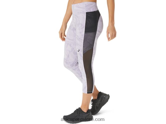 RPVB2322 gota de sumi violeta anochecer Asics kate bolsillo capri mujer