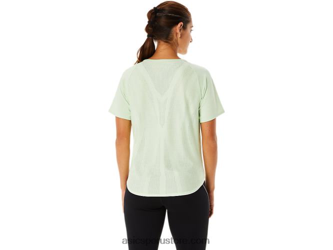 RPVB2326 susurro verde Asics camiseta de manga corta actibreeze para mujer