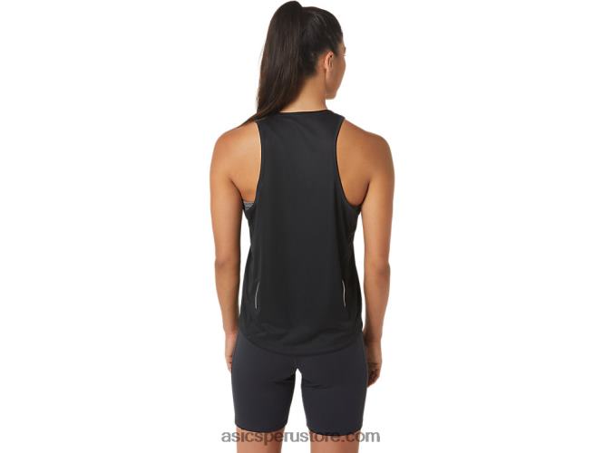 RPVB2330 rendimiento negro Asics camiseta sin mangas de lyte lista para usar para mujer