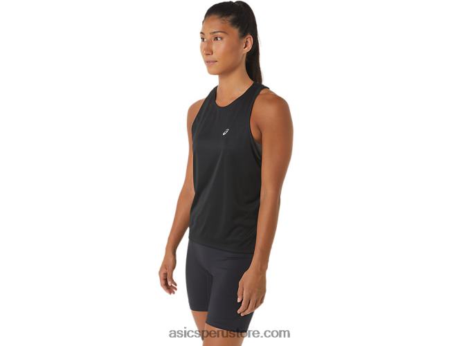 RPVB2330 rendimiento negro Asics camiseta sin mangas de lyte lista para usar para mujer