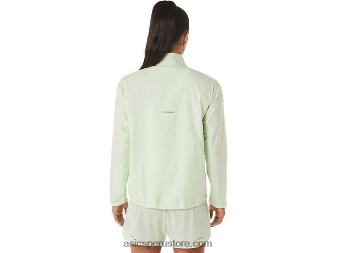 RPVB2334 susurro verde/púrpura polvoriento Asics chaqueta de mujer lite-show