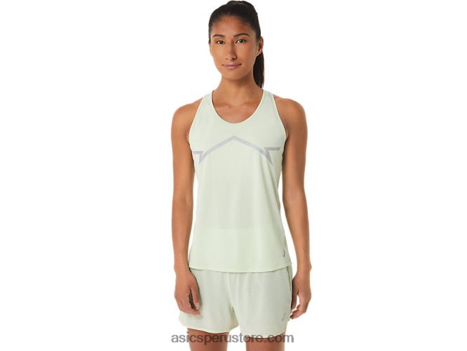 RPVB2335 susurro verde Asics Camiseta sin mangas lite-show para mujer
