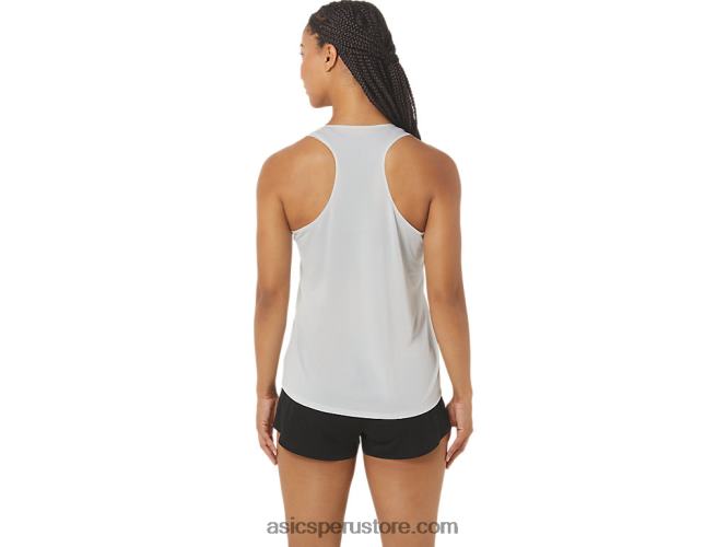 RPVB2339 gris glaciar/rojo eléctrico Asics camiseta ligera cj-line para mujer
