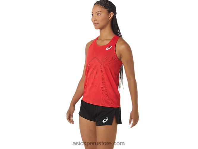 RPVB2341 rojo electrico Asics camiseta de tirantes jacquard actibreeze para mujer
