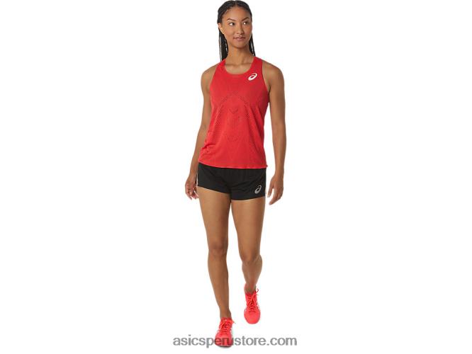 RPVB2341 rojo electrico Asics camiseta de tirantes jacquard actibreeze para mujer