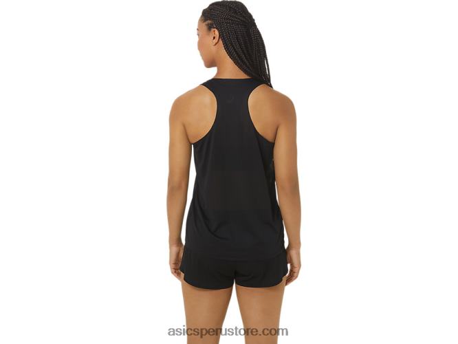 RPVB2347 rendimiento negro/verde susurro Asics camiseta ligera cj-line para mujer