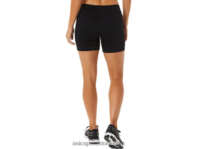 RPVB2358 rendimiento negro Asics pantalón corto de compresión de 5 pulgadas de circuito para mujer