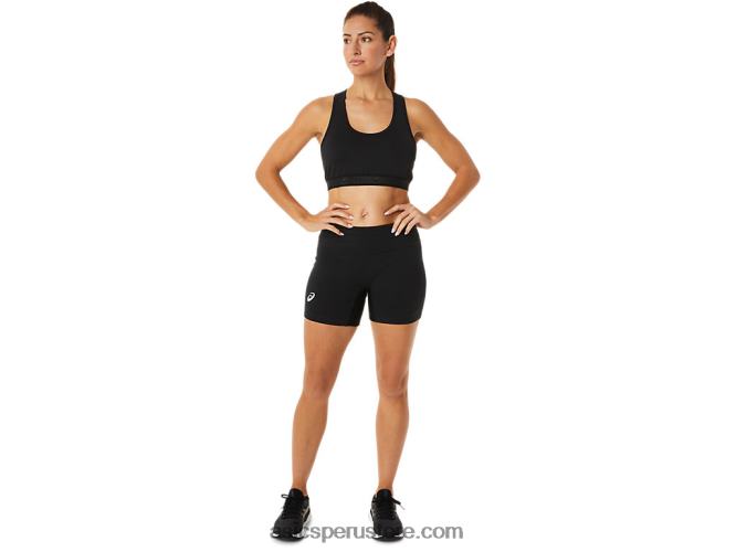 RPVB2358 rendimiento negro Asics pantalón corto de compresión de 5 pulgadas de circuito para mujer