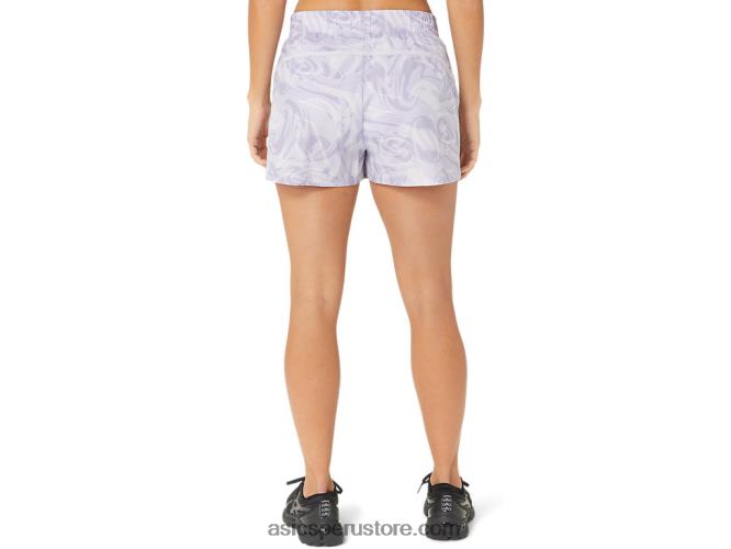RPVB2361 gota de sumi violeta anochecer Asics pantalón corto 20 pr lyte de 25 pulgadas para mujer