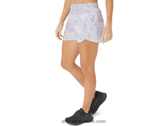 RPVB2361 gota de sumi violeta anochecer Asics pantalón corto 20 pr lyte de 25 pulgadas para mujer