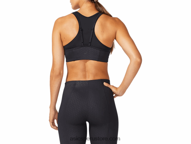 RPVB2365 rendimiento negro Asics sujetador de viajero de lujo para mujer