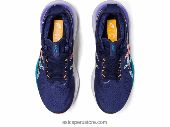 RPVB2374 ralladura de lima/espectáculo ligero Asics gel-nimbus 25 lite-espectáculo