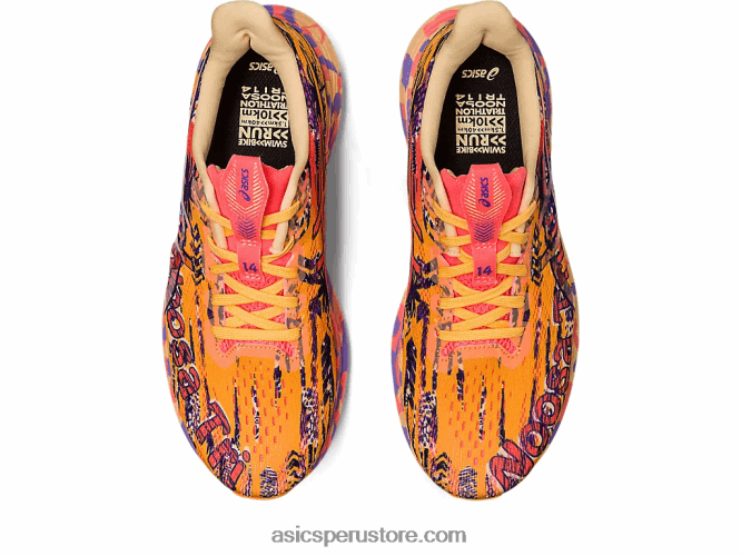 RPVB2383 naranja pop/coral llameante Asics noosa tri 14