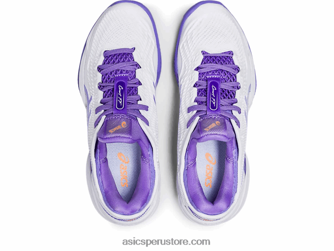 RPVB2389 blanco/amatista Asics cancha ff 3 tierra batida